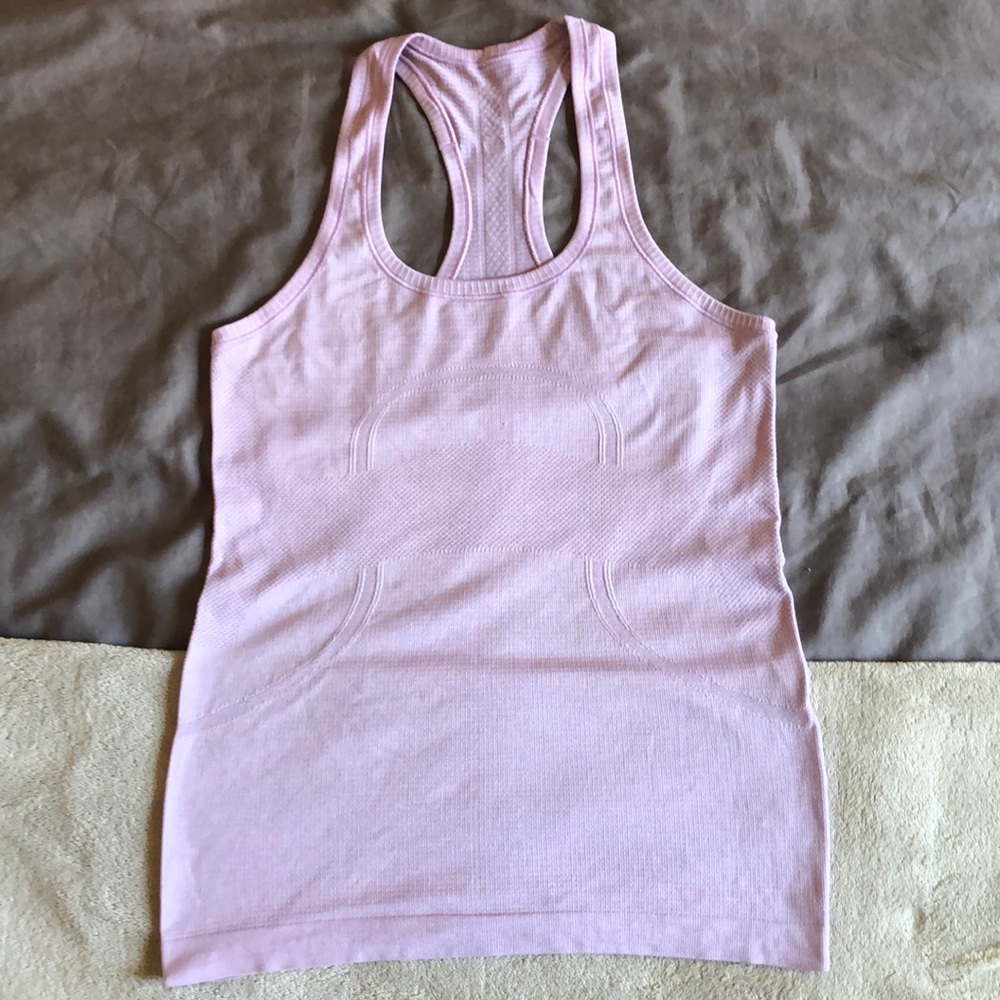 Lululemon swiftly tech racer back size 6 lavender